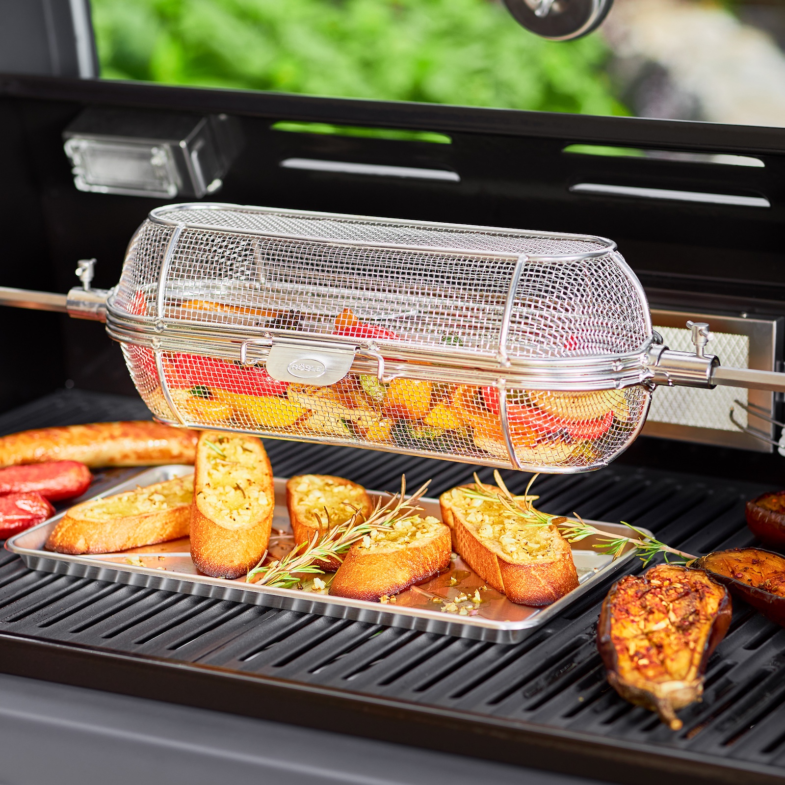 Rösle Drehspießkorb aus Edelstahl für ALLFLAME, EPICFLAME und BLAZEFLAME Rotisserie 250437