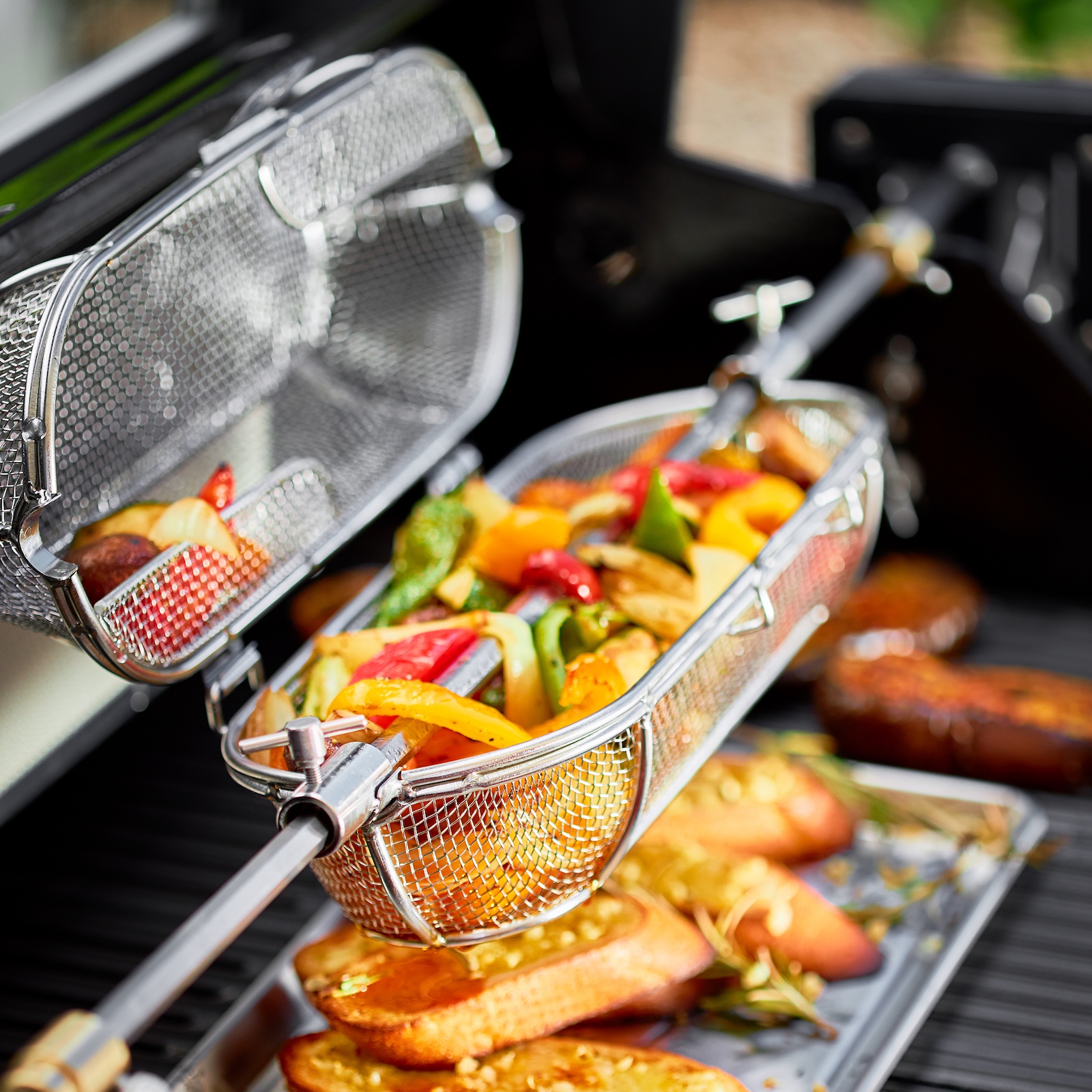 Rösle Drehspießkorb aus Edelstahl für ALLFLAME, EPICFLAME und BLAZEFLAME Rotisserie 250437