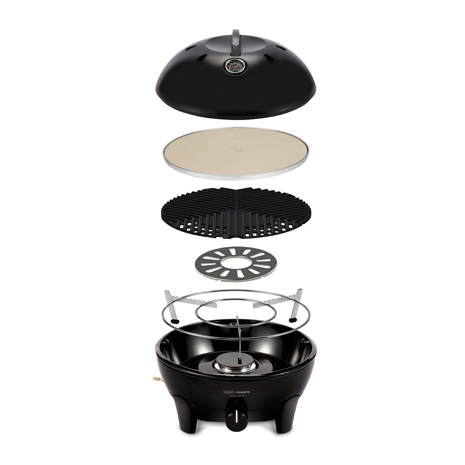 Cadac Glamp Chef 40 BBQ / Pizza Stone 30mbar Gasgrill Campinggrill ø 40 cm 5610C-35-04-EF Cadac Glamp Chef 40 BBQ / Pizza Stone 30mbar Gasgrill Campinggrill ø 40 cm 5610C-35-04-EF