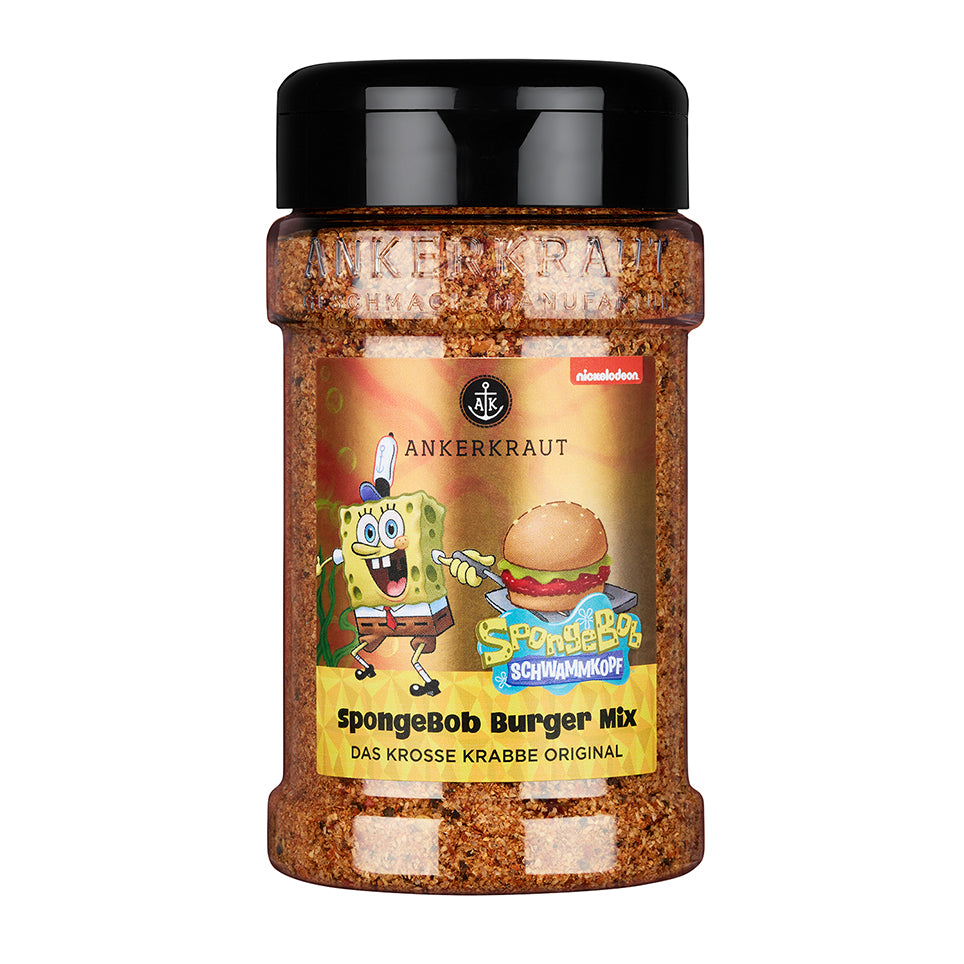 Ankerkraut Spongebob Burger Mix Gewürzsalz für Hamburger 230 g im Streuer Ankerkraut Spongebob Burger Mix Gewürzsalz für Hamburger 230 g im Streuer
