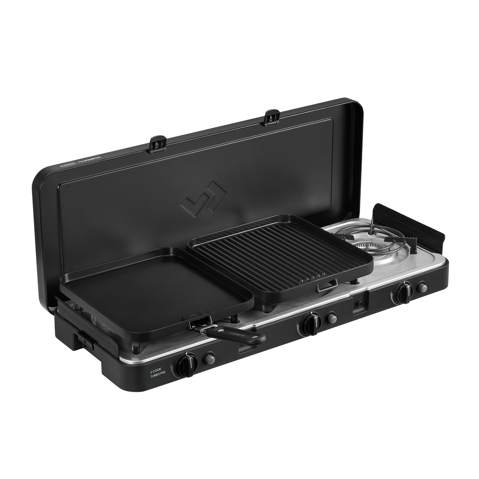 Cadac 3-Cook Turbo FFD Deluxe 30mbar BBQ Gasgrill Tischgrill Campinggrill 303FC-20-EF Cadac 3-Cook Turbo FFD Deluxe 30mbar BBQ Gasgrill Tischgrill Campinggrill 303FC-20-EF