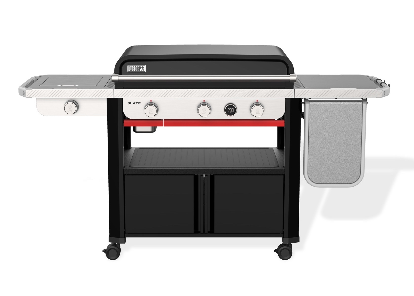 Weber Slate GPSB 76 cm Premium Plancha Gasgrill Black 1500235