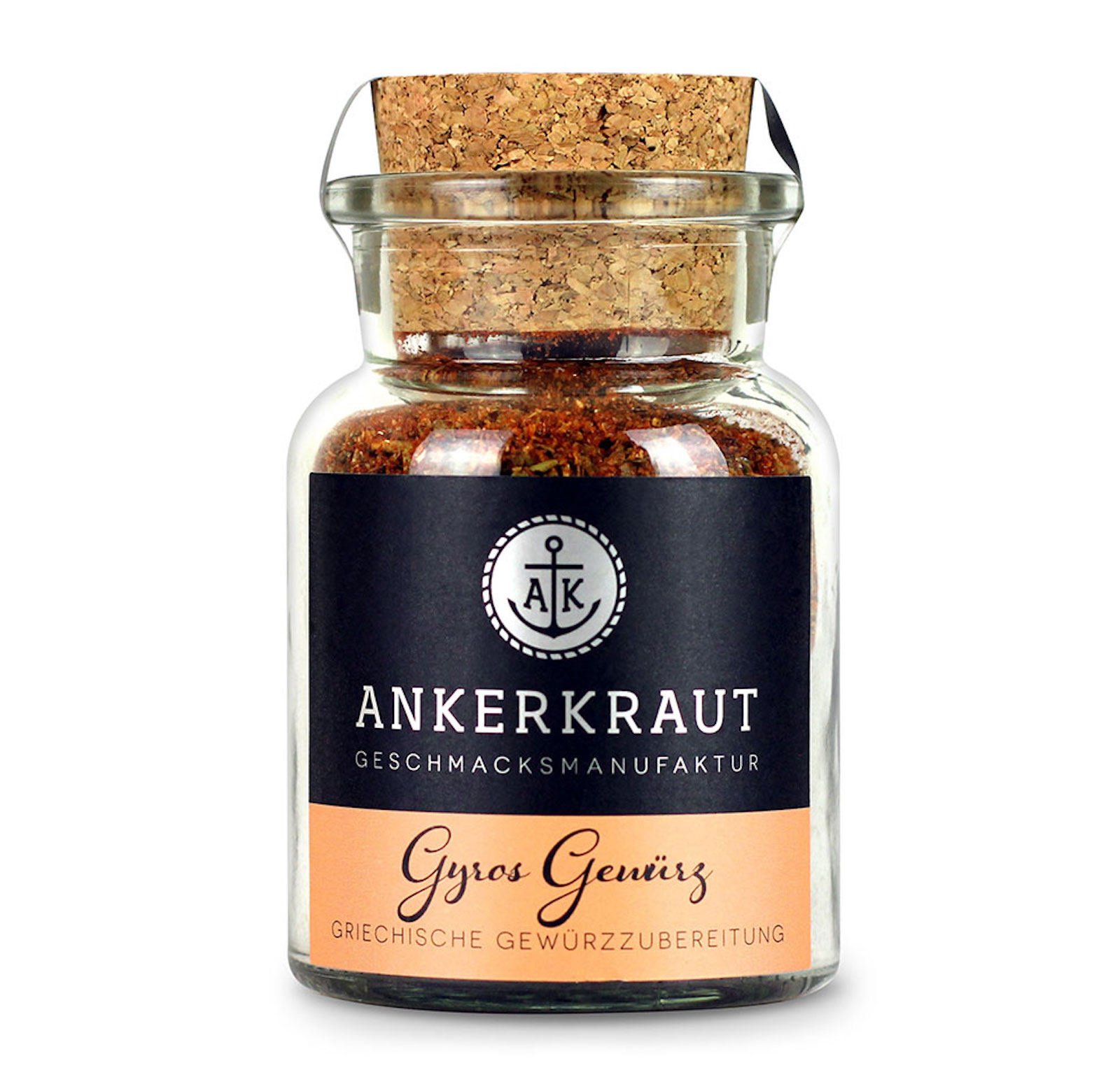 Ankerkraut Gyros Gewürz Korkenglas 80 g griechische Gewürzzubereitung Ankerkraut Gyros Gewürz Korkenglas 80 g griechische Gewürzzubereitung