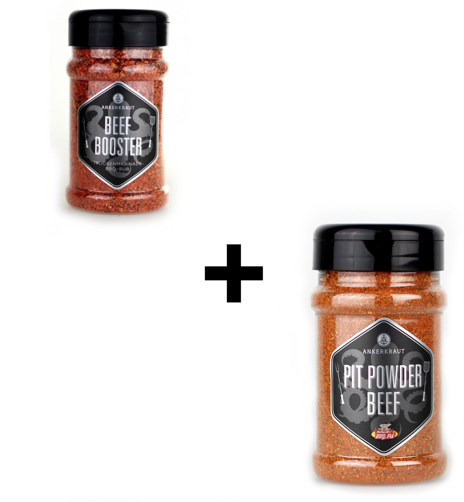 Ankerkraut 2er BBQ Rub Marinaden Set für Rindfleisch Ankerkraut 2er BBQ Rub Marinaden Set für Rindfleisch