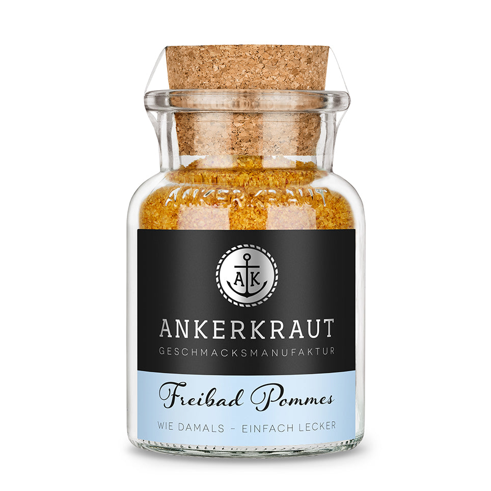 Ankerkraut Freibad Pommes Gewürz Gewürzmischung im Korkenglas 150 g Ankerkraut Freibad Pommes Gewürz Gewürzmischung im Korkenglas 150 g