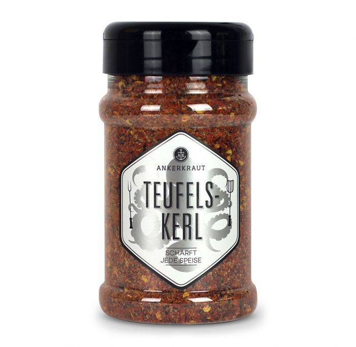 Ankerkraut Teufelskerl Gewürzzubereitung Gewürzmischung zum Schärfen im Streuer 170 g Ankerkraut Teufelskerl Gewürzzubereitung Gewürzmischung zum Schärfen im Streuer 170 g