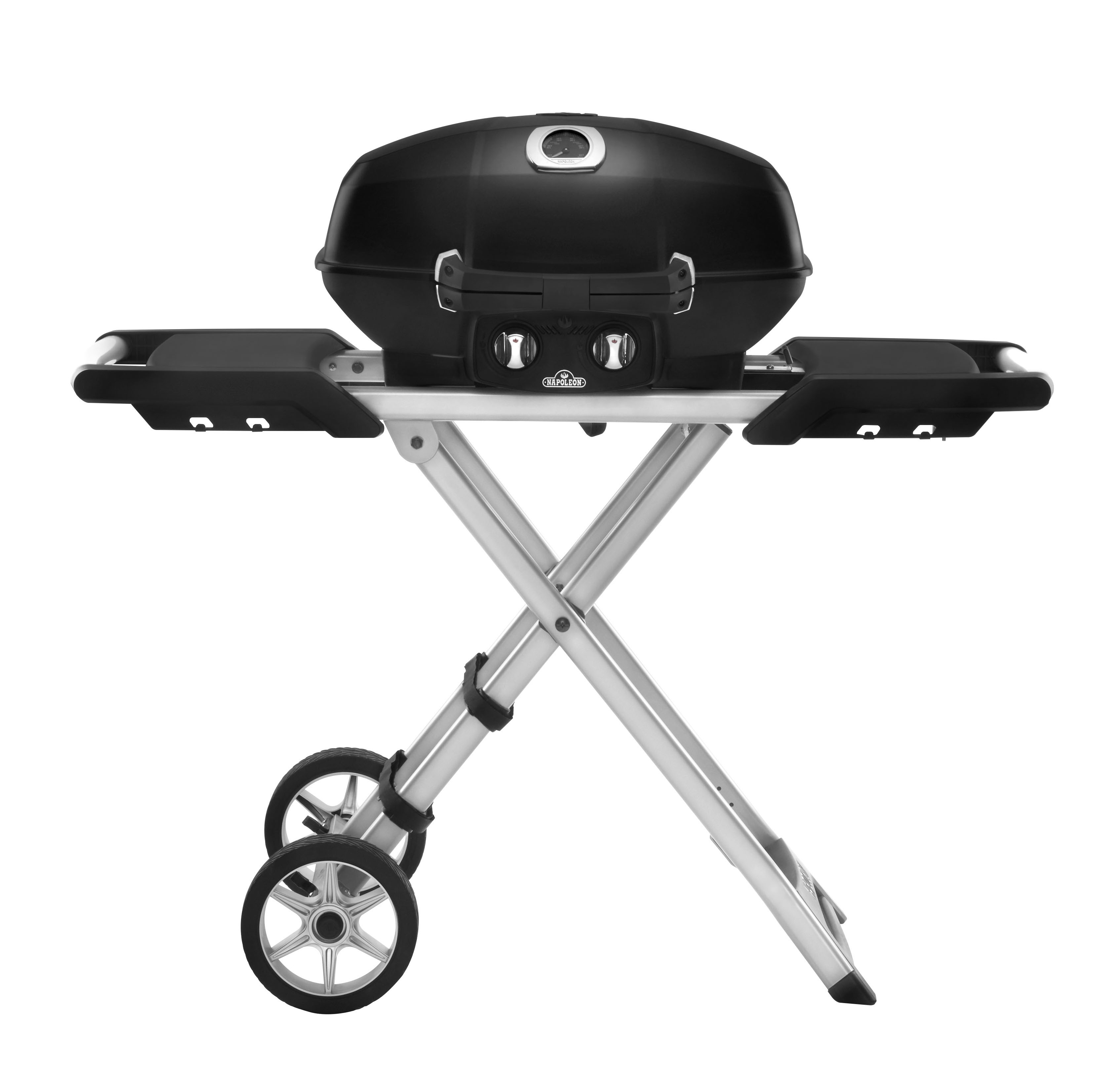 Napoleon PRO 285X TravelQ Gasgrill 4,1 kW 2 Brenner Transportgrill mit klappbarem Wagen PRO285XBK Napoleon PRO 285X TravelQ Gasgrill 4,1 kW 2 Brenner Transportgrill mit klappbarem Wagen PRO285XBK