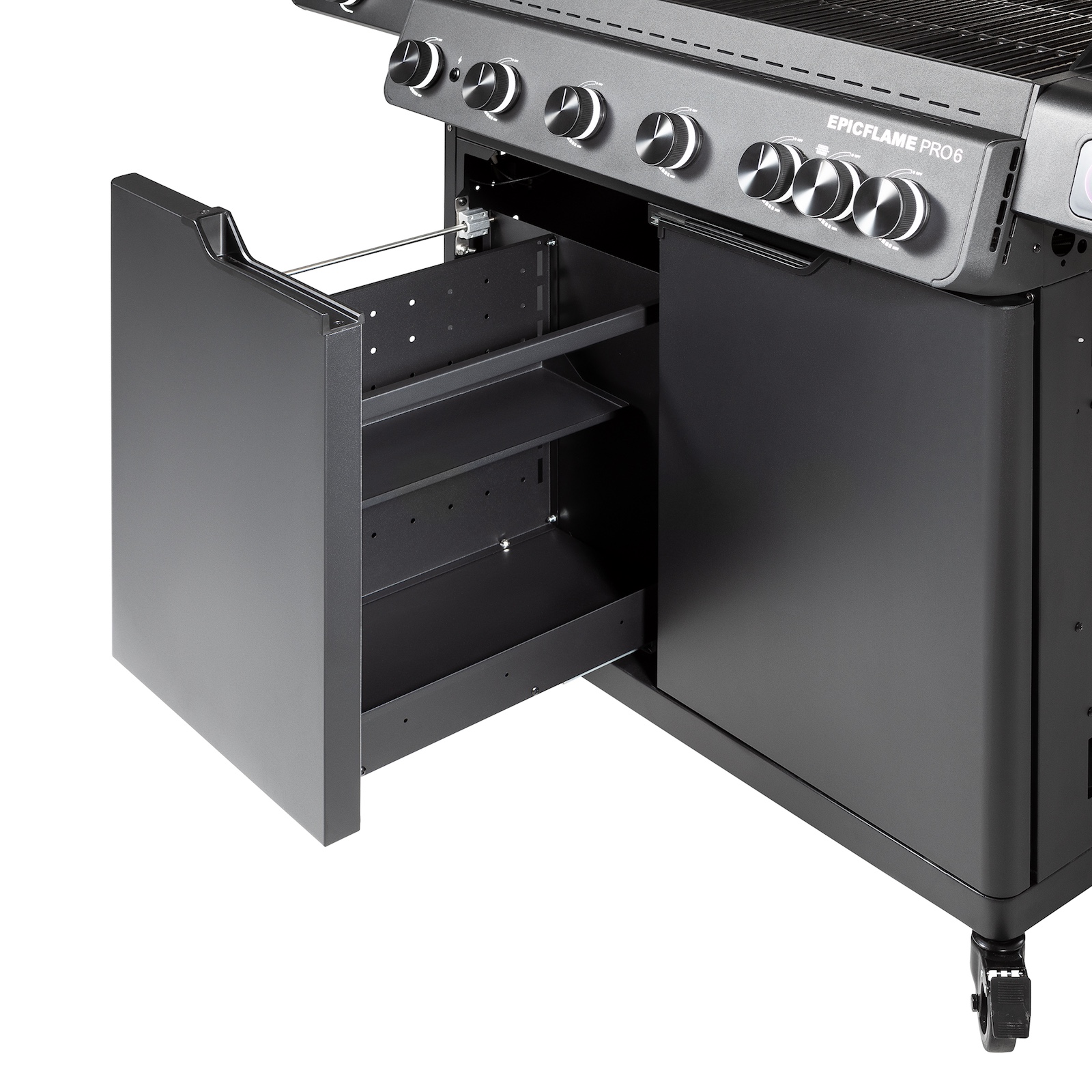 Rösle Gasgrill EPICFLAME PRO 6 Schwarz mit PRIMEZONE und Backburner 251166