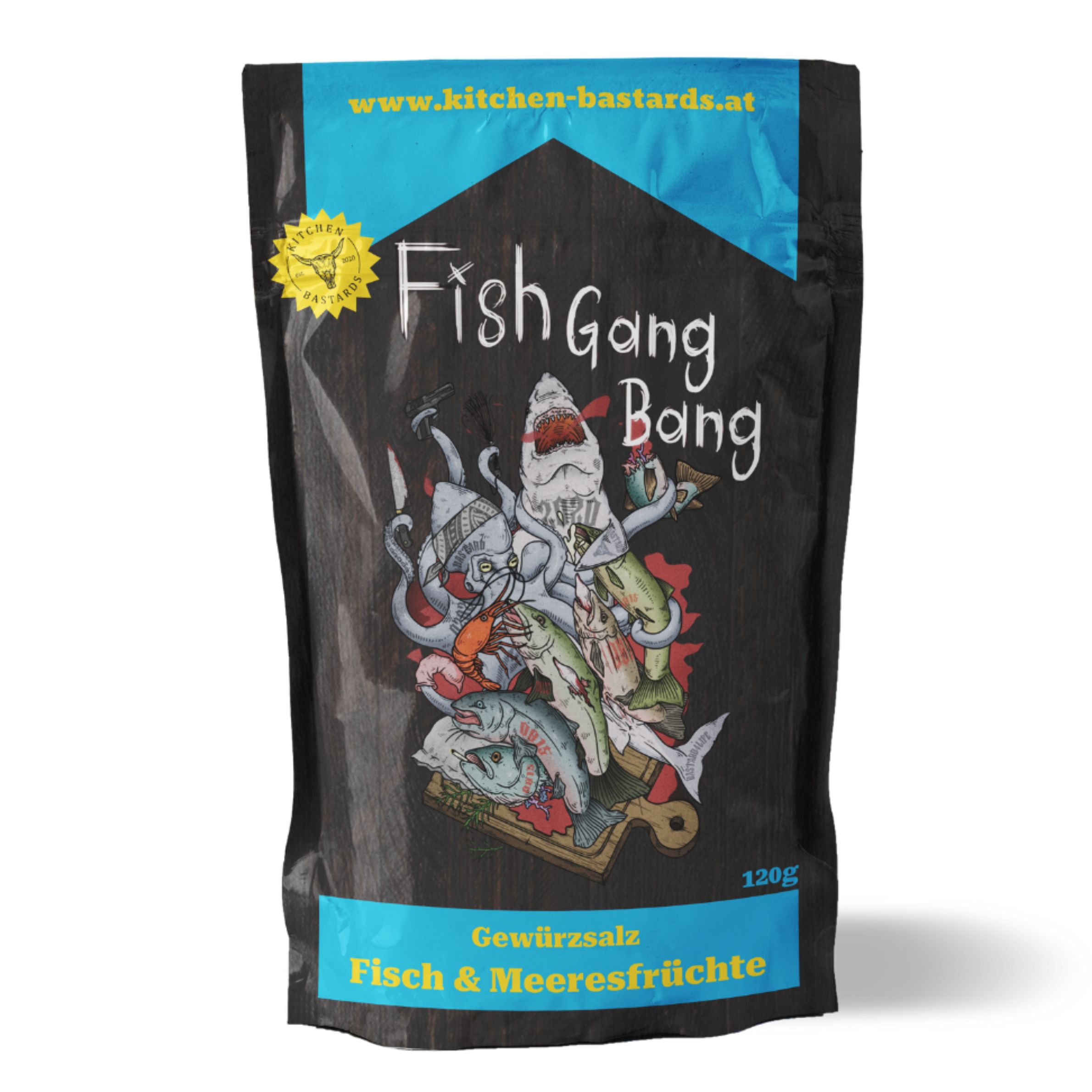 Kitchen Bastards Fish Gang Bang - Fisch & Meeresfrüchte Gewürz 120 g