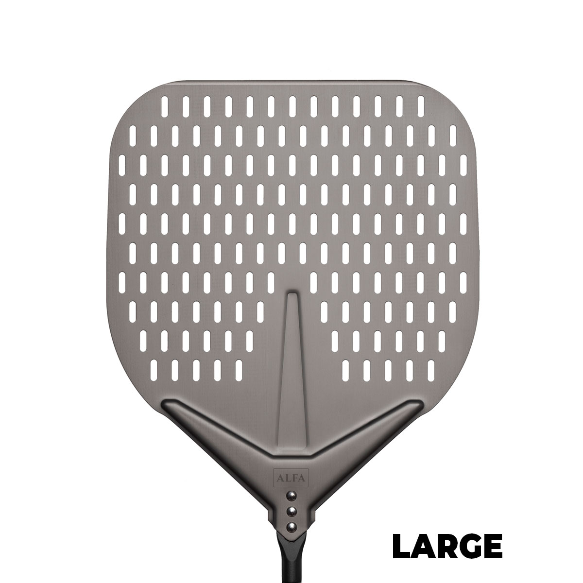 Alfa Forni Pizza Schaufel Set Large Ø 35 cm Schaufel + Wender + Reinigungsbürste AC-SETPALE-L