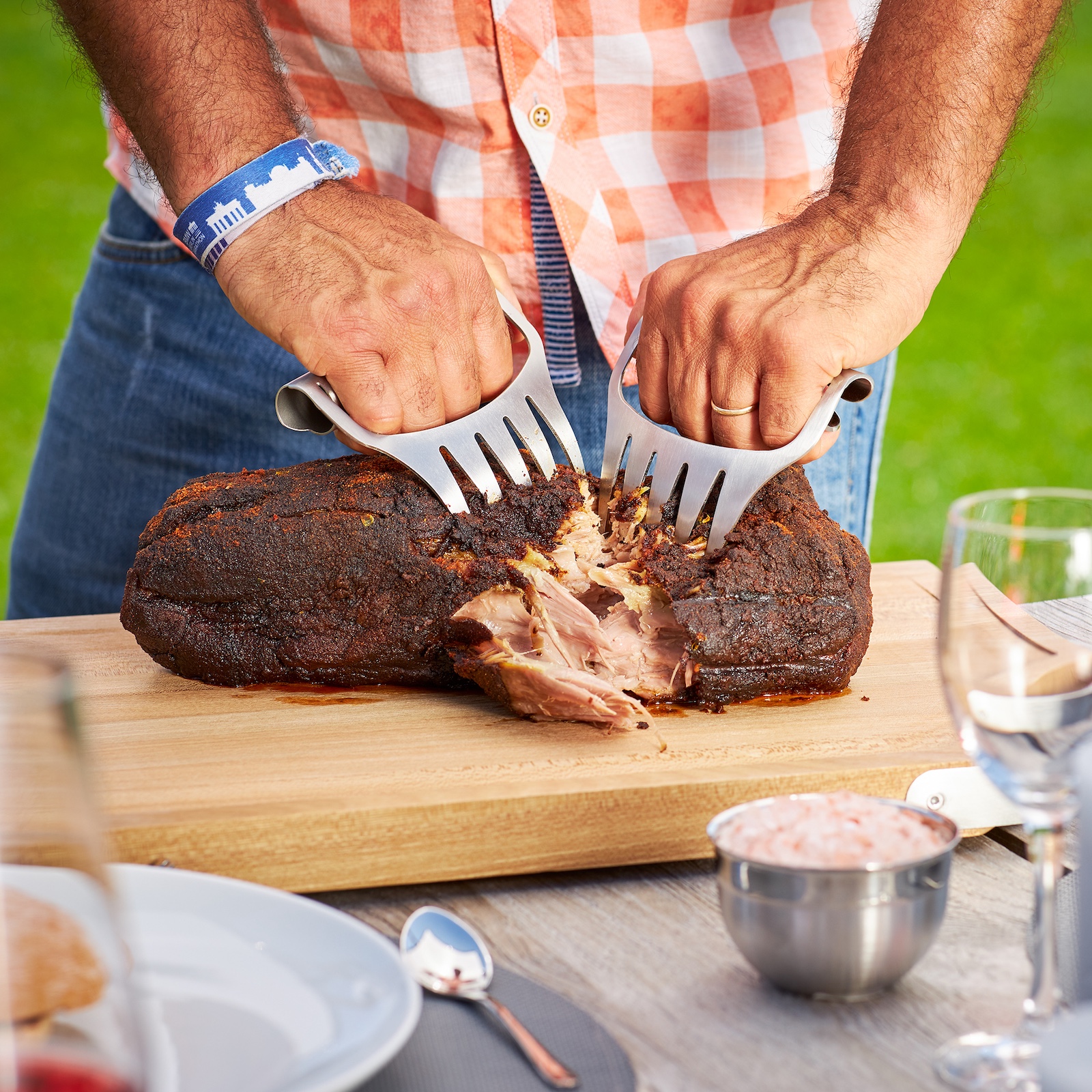 Rösle Pulled-Pork-Gabeln 2er-Set Fleischkrallen aus Edelstahl 250237