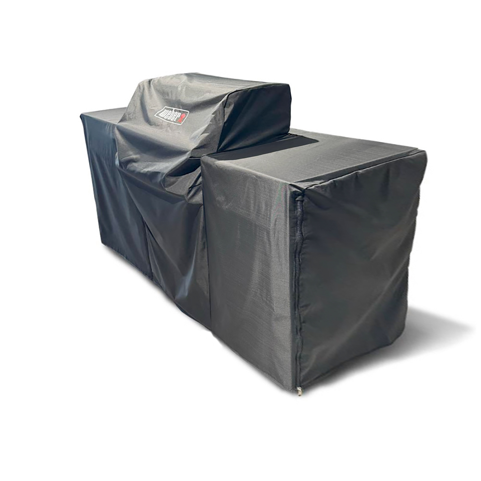 Weber BBQ Kitchen Premium Abdeckhaube für 2 Module, Spirit 3-Brenner Grill zentral platziert Weber BBQ Kitchen Premium Abdeckhaube für 2 Module, Spirit 3-Brenner Grill zentral platziert