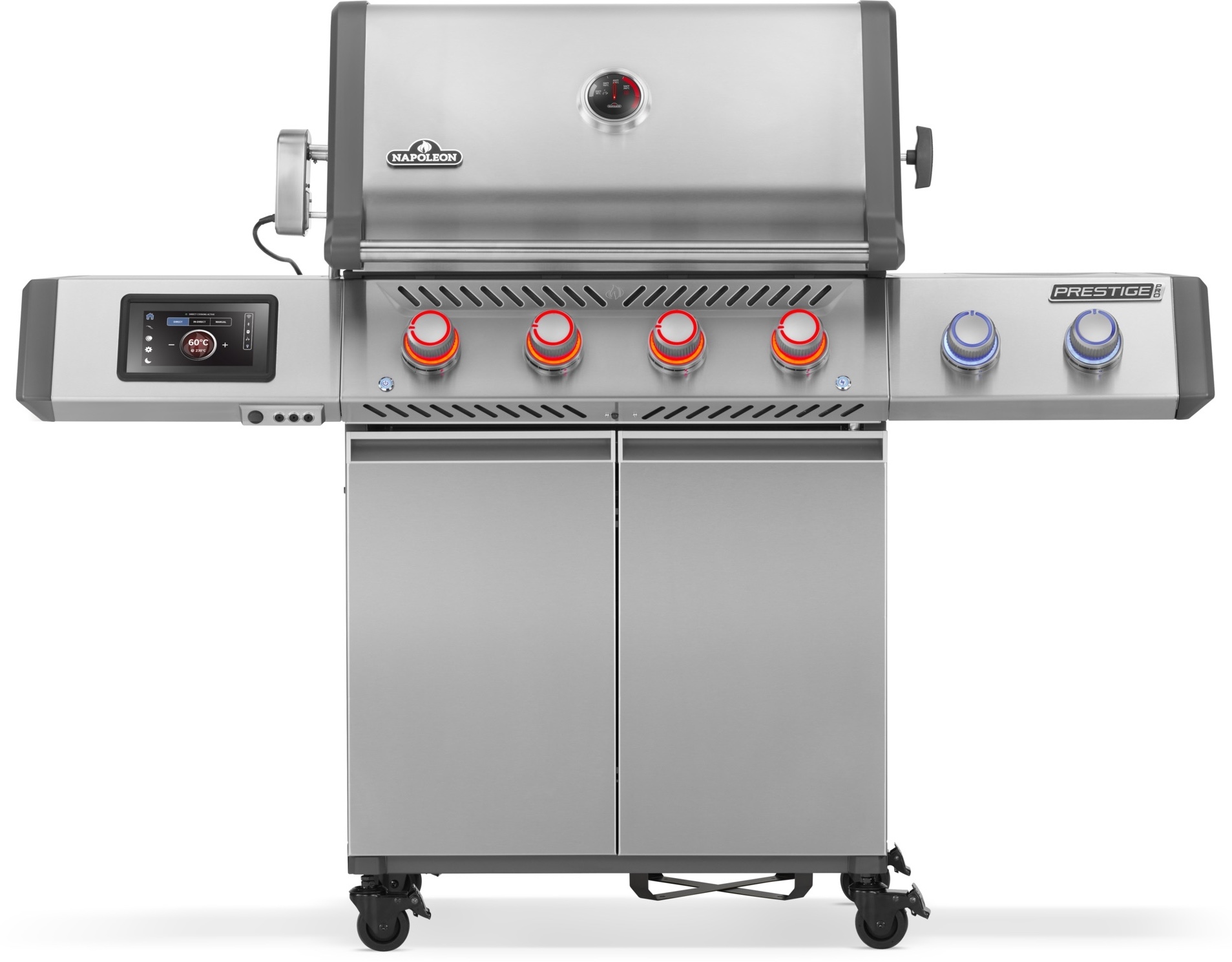 Napoleon Prestige PRO 500 Connected Edelstahl Gasgrill inkl. Drehspieß-Set PRO500VXRSIBPSS-DE