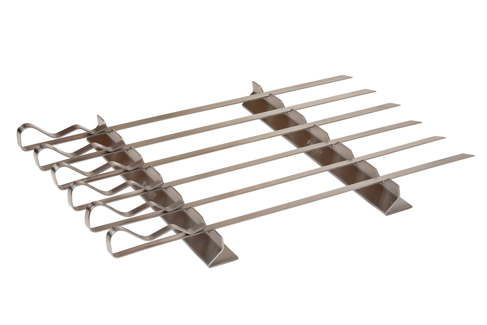 Monolith Grillspieß-Set mit 6 Spießen & 2-teiliger Halterung Edelstahl 43 cm 206001