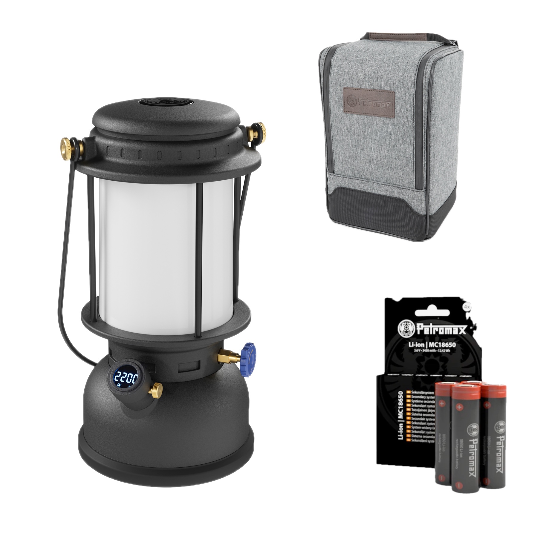 Petromax LM500 LED Laterne Schwarz Set inklusive Akku und Tasche PX-LM500 + PX-18650-BAT + LM500-BAG Petromax LM500 LED Laterne Schwarz Set inklusive Akku und Tasche PX-LM500 + PX-18650-BAT + LM500-BAG