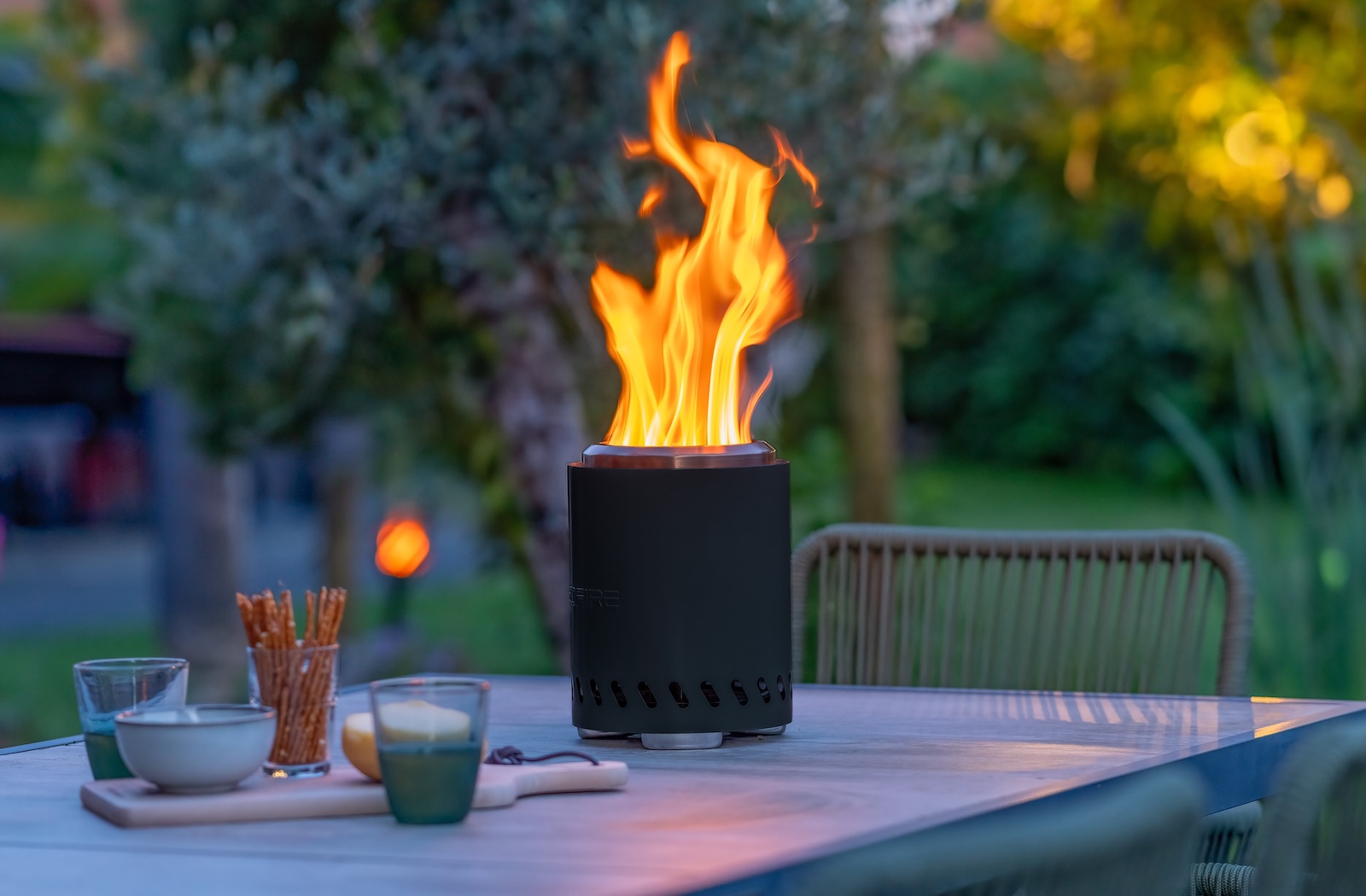 REDFIRE Volcano Medium black Feuerkorb Feuerschale Terrassenfeuer Schwarz