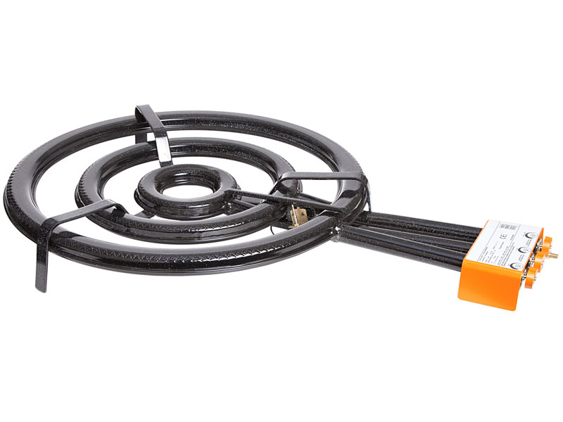 Paella World Paella-Brenner 3-Ring-Gasbrenner mit Zuendsicherung Ø 60 cm - 27,4 kW, 50 mbar