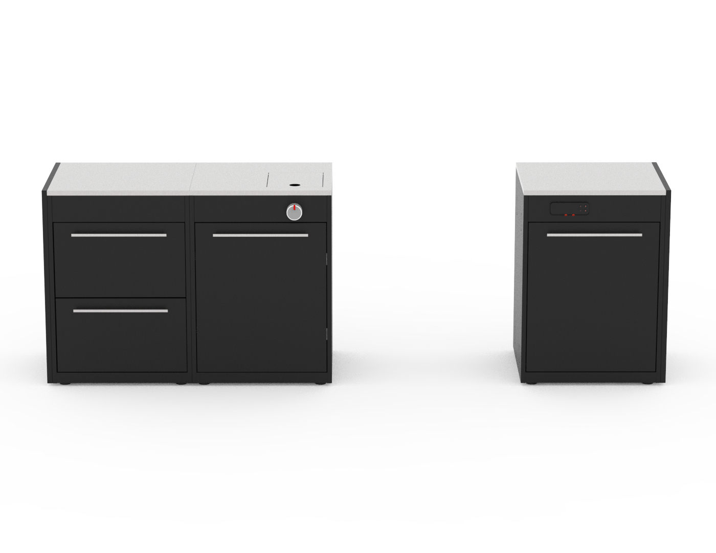 Weber BBQ Kitchen Gas 331 2‐Ladenmodul, Seitenkocher-Türmodul und Türmodul für Genesis Weber BBQ Kitchen Gas 331 2‐Ladenmodul, Seitenkocher-Türmodul und Türmodul für Genesis