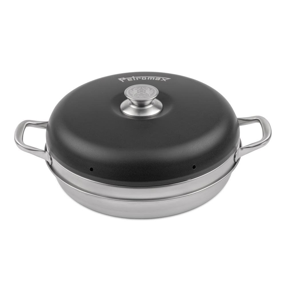 Petromax Camping Backofen Edelstahl Mini-Backofen für alle Feuerstellen geeignet Petromax Camping Backofen Edelstahl Mini-Backofen für alle Feuerstellen geeignet