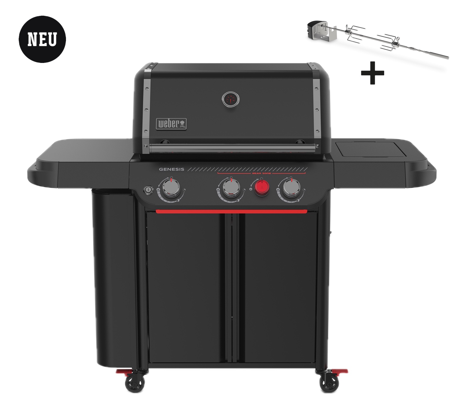 Weber Genesis E-330WR Gasgrill Stealth Edition (2025) inkl. Drehspieß 1501537 Weber Genesis E-330WR Gasgrill Stealth Edition (2025) inkl. Drehspieß 1501537