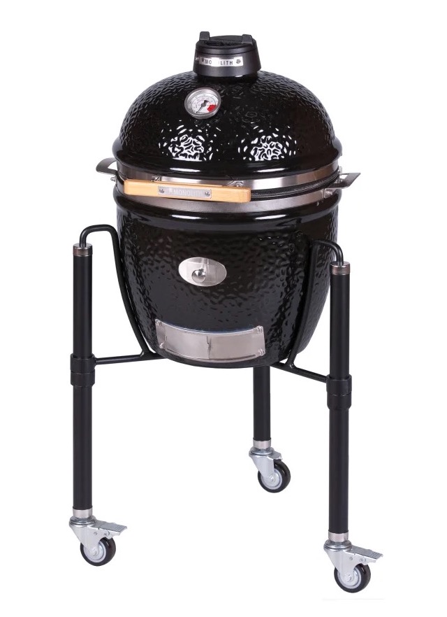 Monolith Keramikgrill Junior PRO-Serie 2.0 Schwarz Ø 33 cm Grillrost inklusive Gestell Monolith Keramikgrill Junior PRO-Serie 2.0 Schwarz Ø 33 cm Grillrost inklusive Gestell