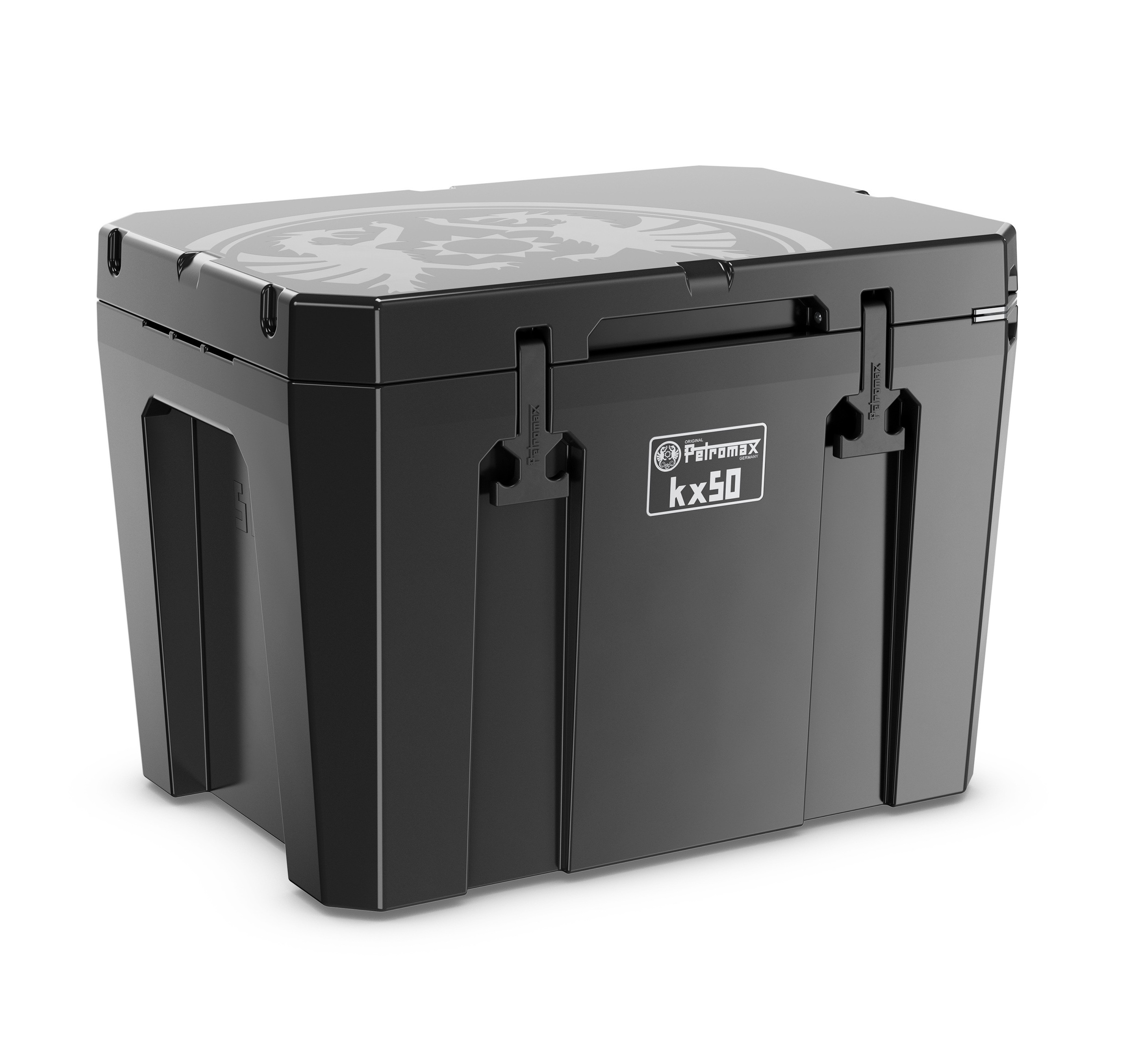 Petromax Kühlbox 50 Liter Schwarz KX50-BLACK für Camping, Angeln und Picknick / Stromunabhängig