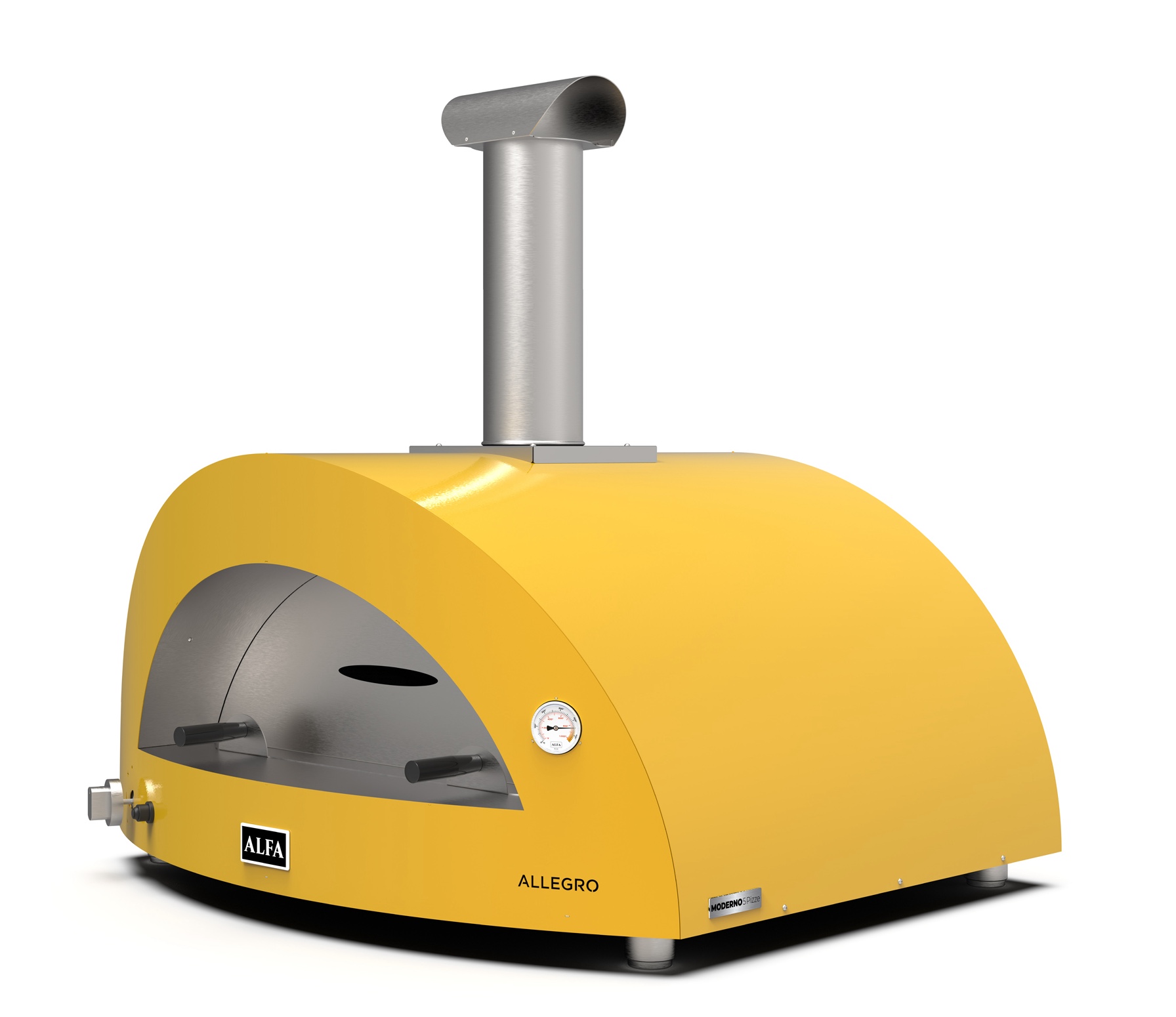 Alfa Forni Gas Pizzaofen MODERNO 5 Pizze Gelb FXMD-5P-GGIA-DE