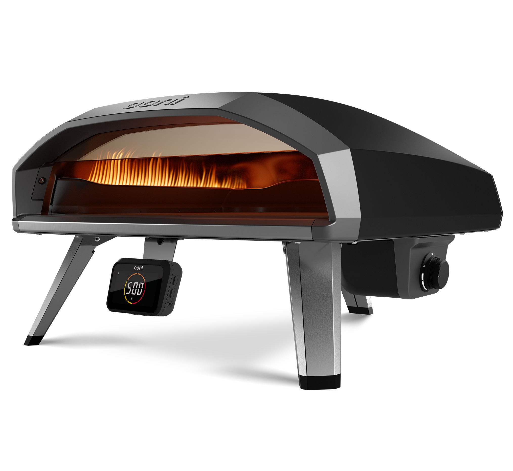 Ooni Koda 2 PRO Gas Pizzaofen 50 mBar Schwarz Outdoor Pizzaofen mit 45 cm Koch- und Backfläche