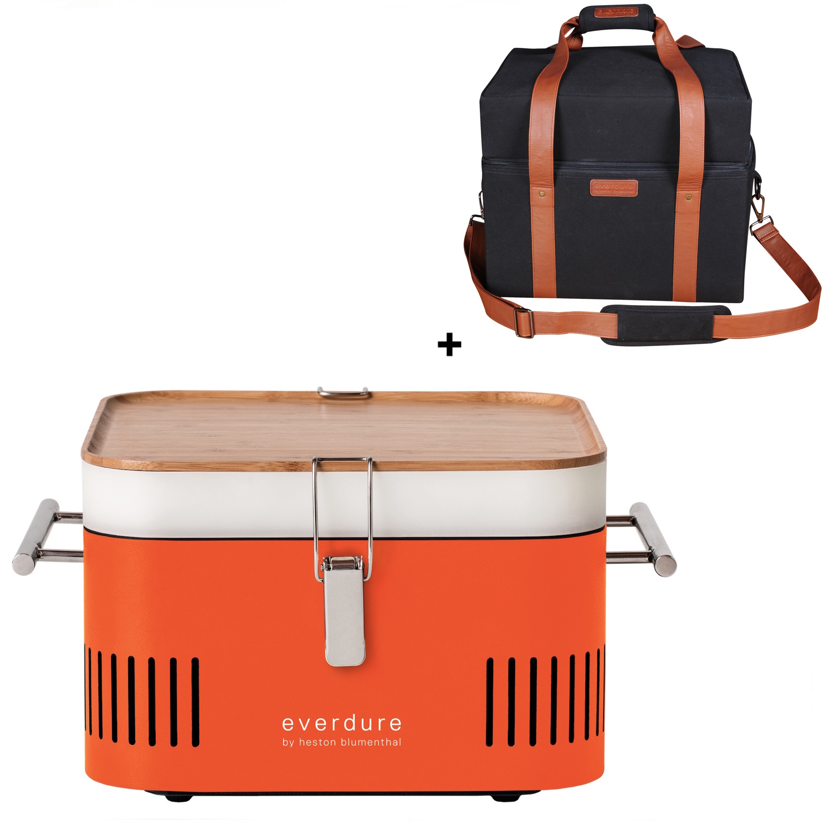 Everdure Holzkohlegrill Cube Farbe Orange tragbar inkl. Transporttasche Everdure Holzkohlegrill Cube Farbe Orange tragbar inkl. Transporttasche