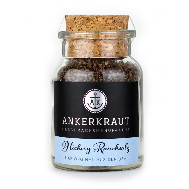 Ankerkraut Hickory Rauchsalz Gewürzsalz 90g im Korkenglas