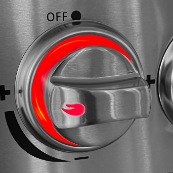 ALLGRILL Metallguss Drehknöpfe mit LED-Beleuchtung und Farbwechsler für CHEF Gasgrills (50-)