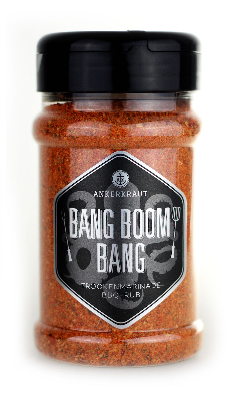 Ankerkraut Bang Boom Bang BBQ Rub Gewürzmischung im Streuer 210 g Trockenmarinade Ankerkraut Bang Boom Bang BBQ Rub Gewürzmischung im Streuer 210 g Trockenmarinade