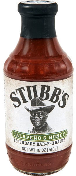Stubbs Jalapeno & Honey Bar-B-Q Sauce 450 ml ST-244 Stubbs Jalapeno & Honey Bar-B-Q Sauce 450 ml ST-244