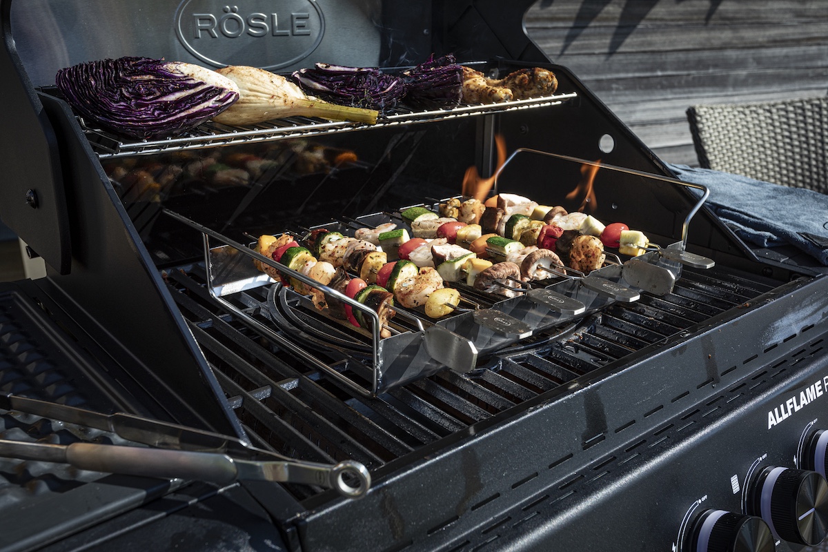 Rösle Gasgrill ALLFLAME Prime 4 Schwarz mit PRIMEZONE 251052