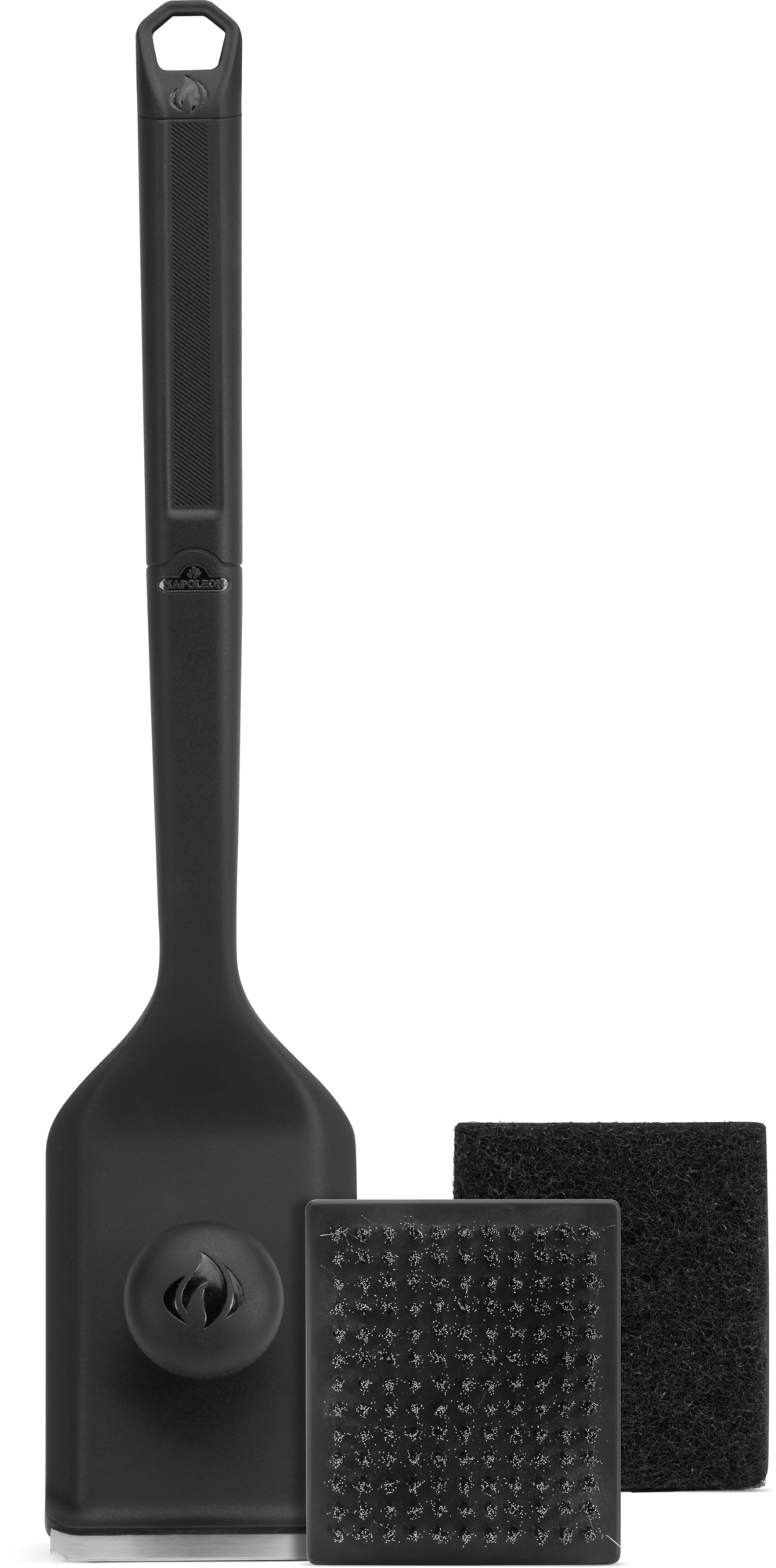 Napoleon Essential Grillbürste mit auswechselbarem Edelstahlkopf und Scheuerpad GABR004