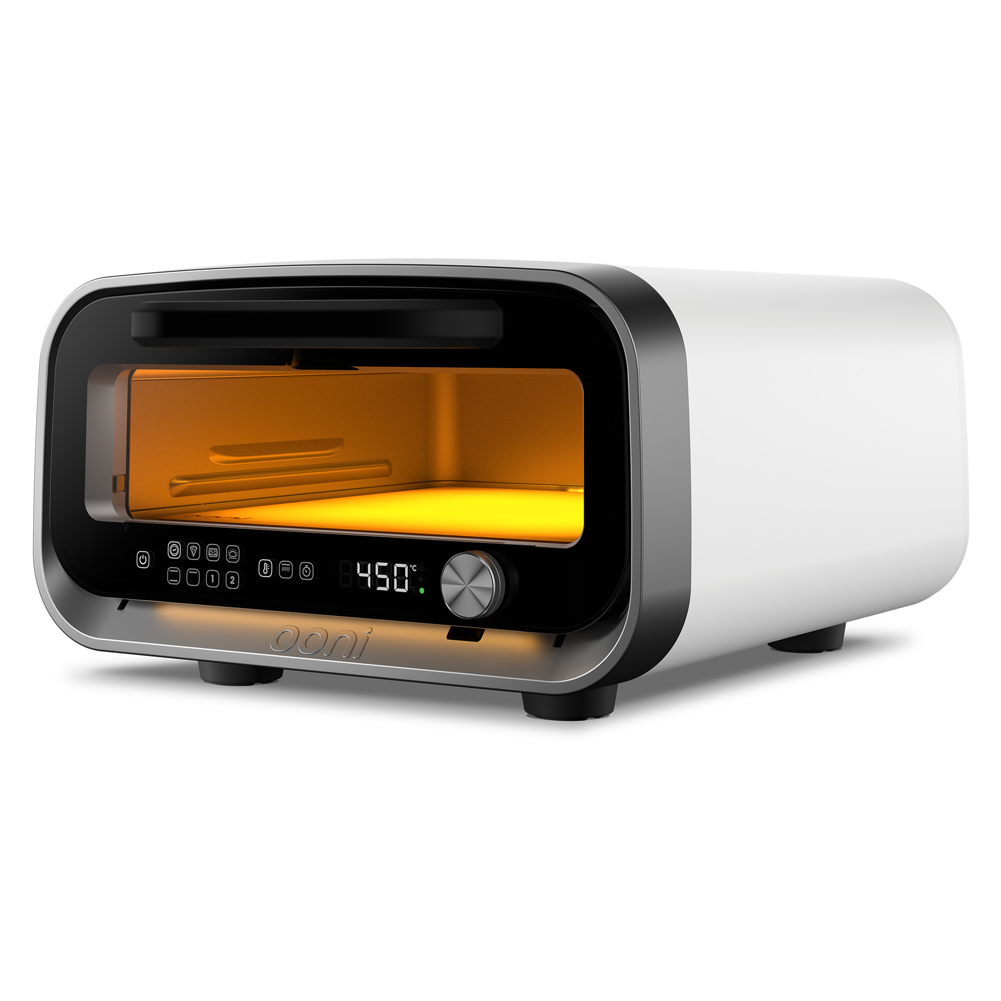 Ooni Volt 2 Polar White - Elektrischer Pizzaofen Elektropizzaofen mit 30 cm Backfläche