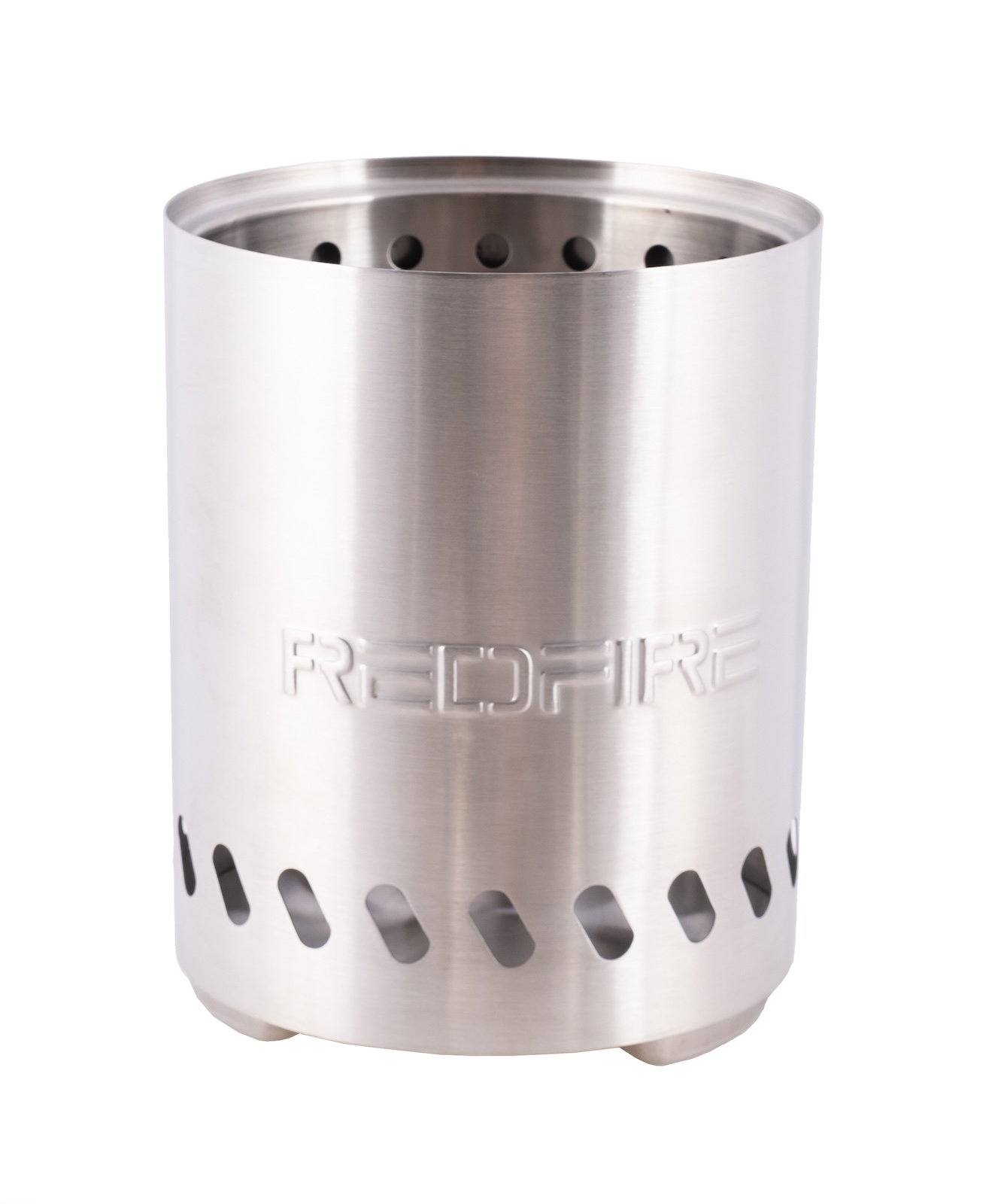 REDFIRE Volcano Medium steel Feuerkorb Feuerschale Terrassenfeuer Silber