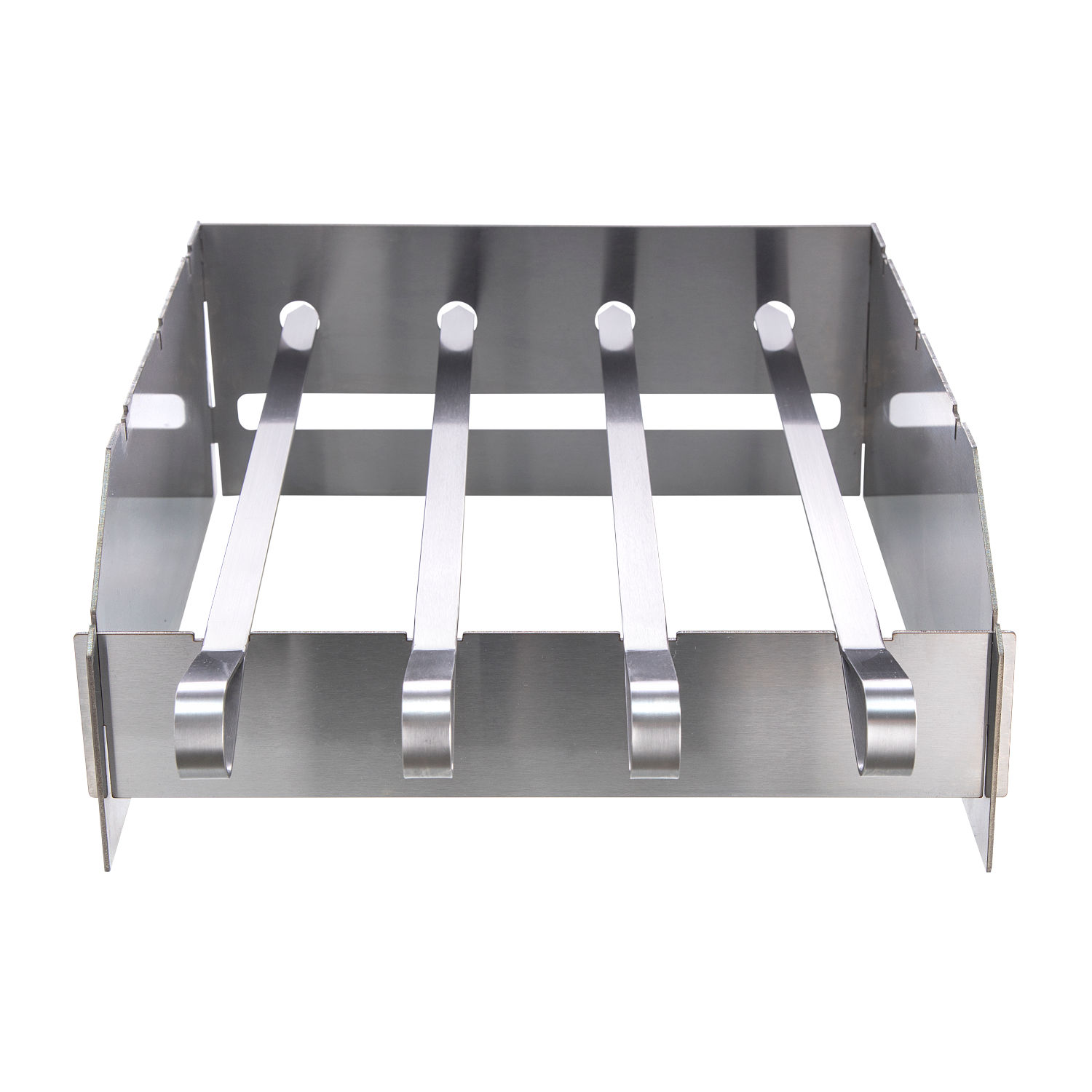 Allgrill Schaschlikspieß-Set für Steakzone Chef Extrem, Ultra, Outdoorküche 33x29x12,5 cm Edelstahl Spritzschutz
