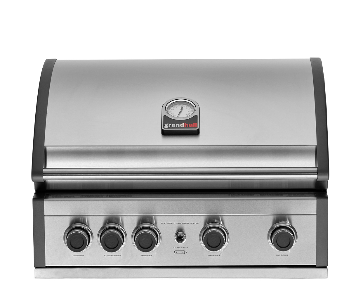 Grandhall Einbau-Gasgrill Pro Elite G4 Built-In Edelstahl 4 Brenner, 1 Infrarot-Heckbrenner K04000310A