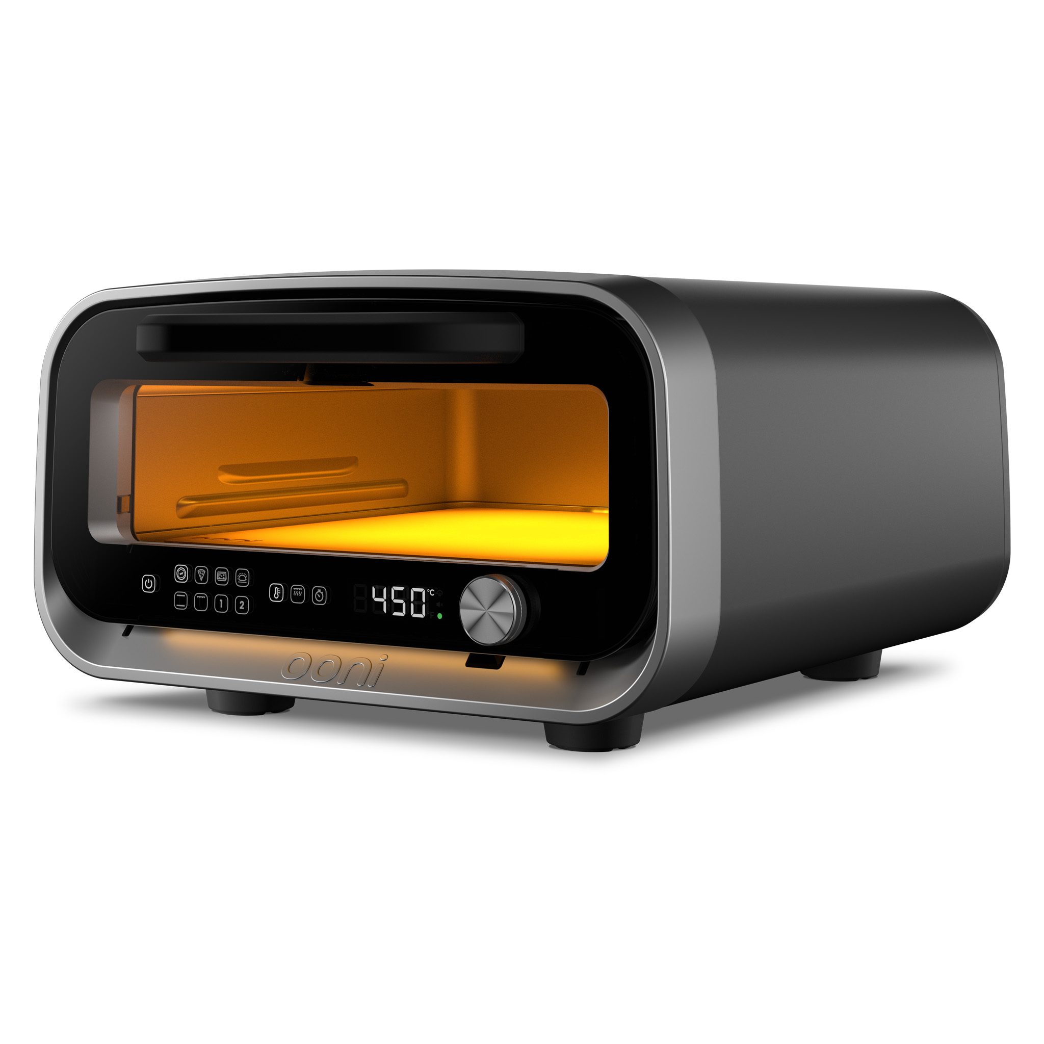 Ooni Volt 2 Dark Grey - Elektrischer Pizzaofen Elektropizzaofen mit 30 cm Backfläche