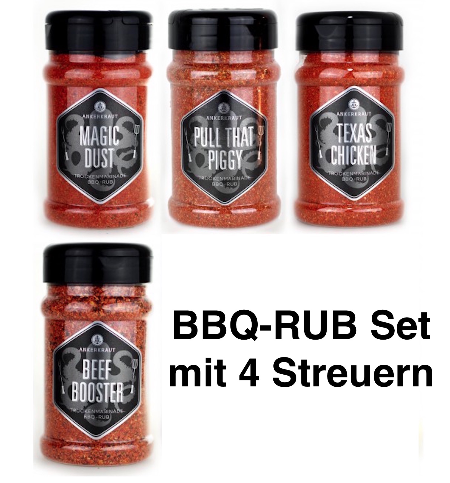 Ankerkraut 4er BBQ Rub Marinaden Set Ankerkraut 4er BBQ Rub Marinaden Set