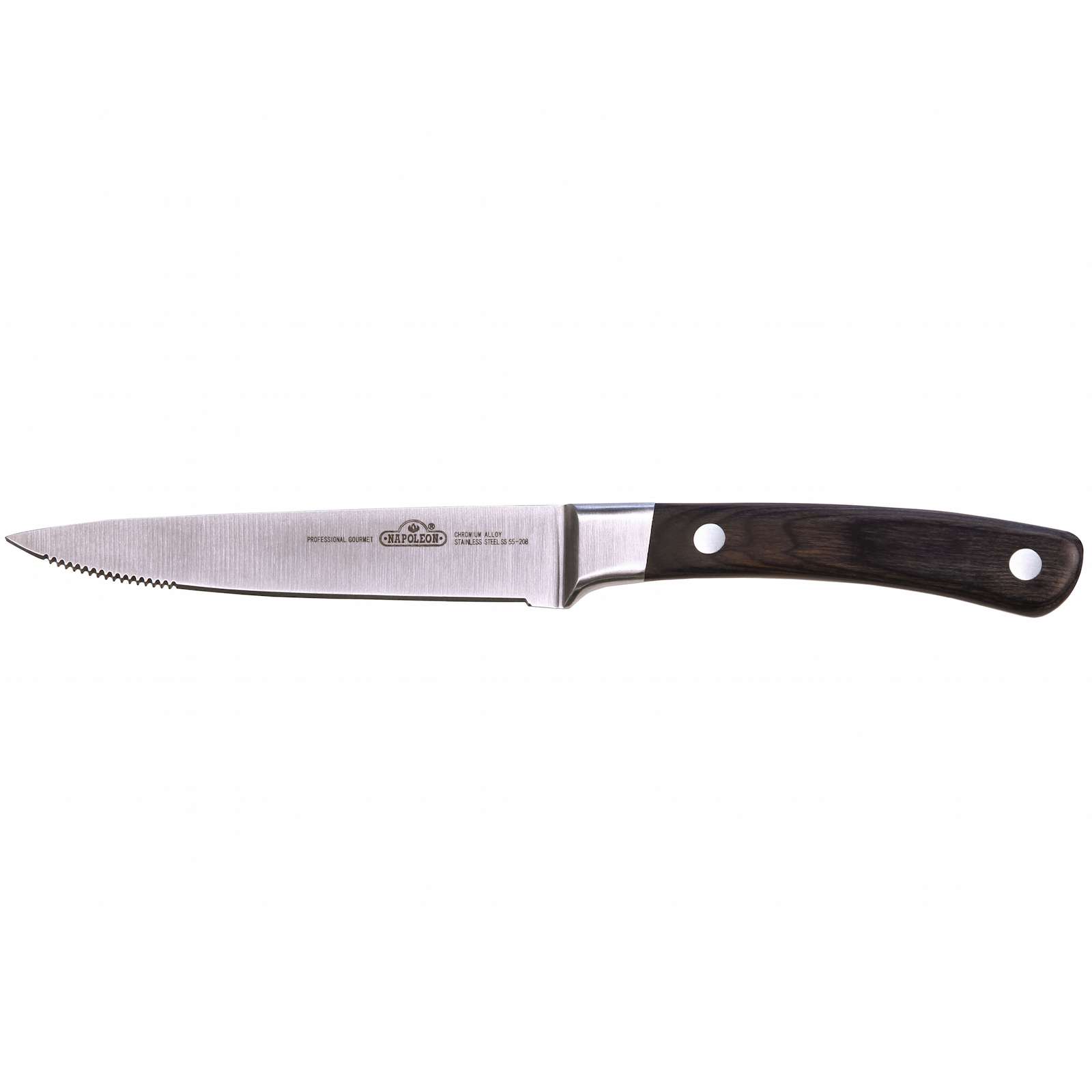 Napoleon Steakmesser mit Wellenschliff 12,7cm lange Klinge Palisanderholz 55208