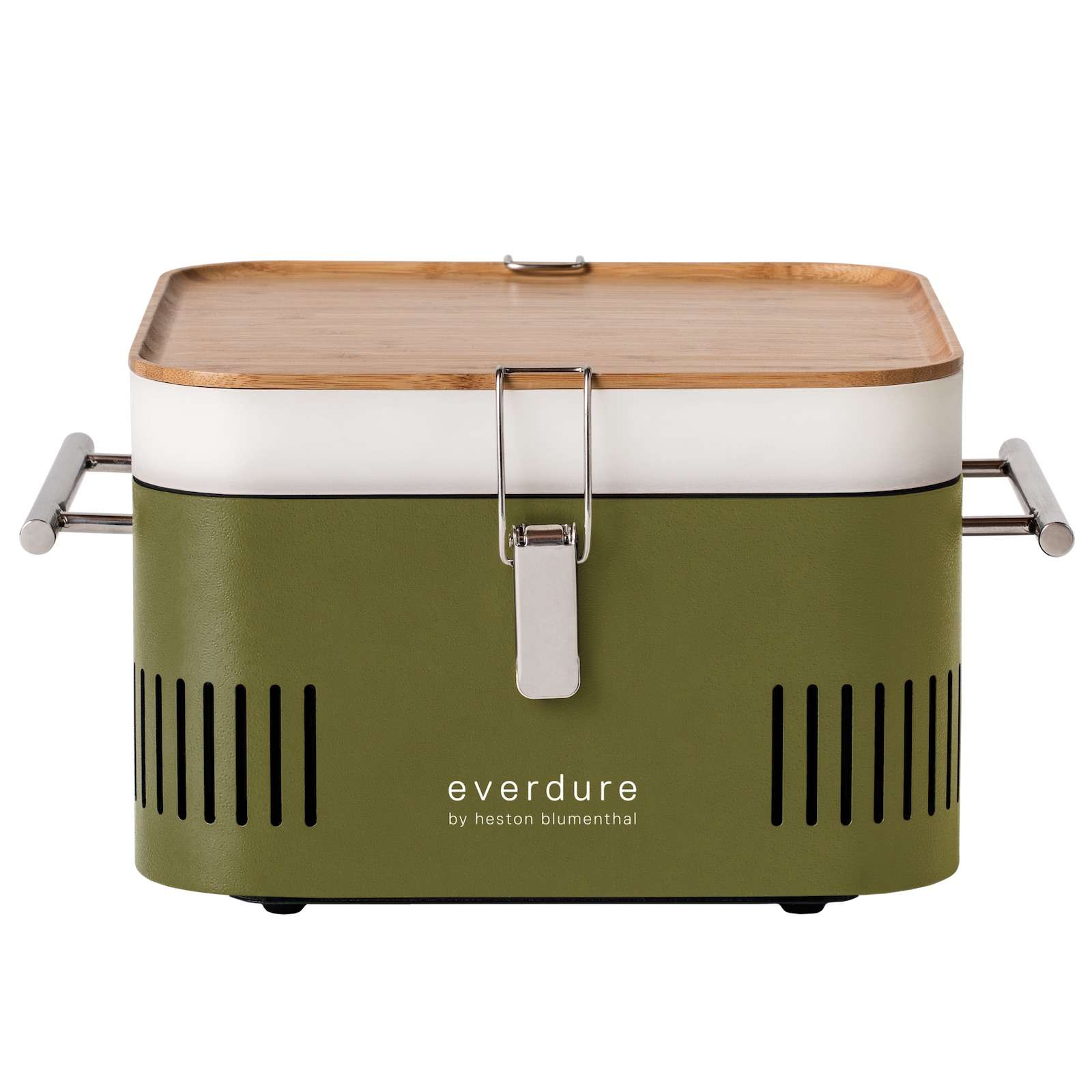 Everdure Holzkohlegrill Cube Farbe Khaki tragbar ca. 38 x 32 x 22 cm HBCUBEKEU