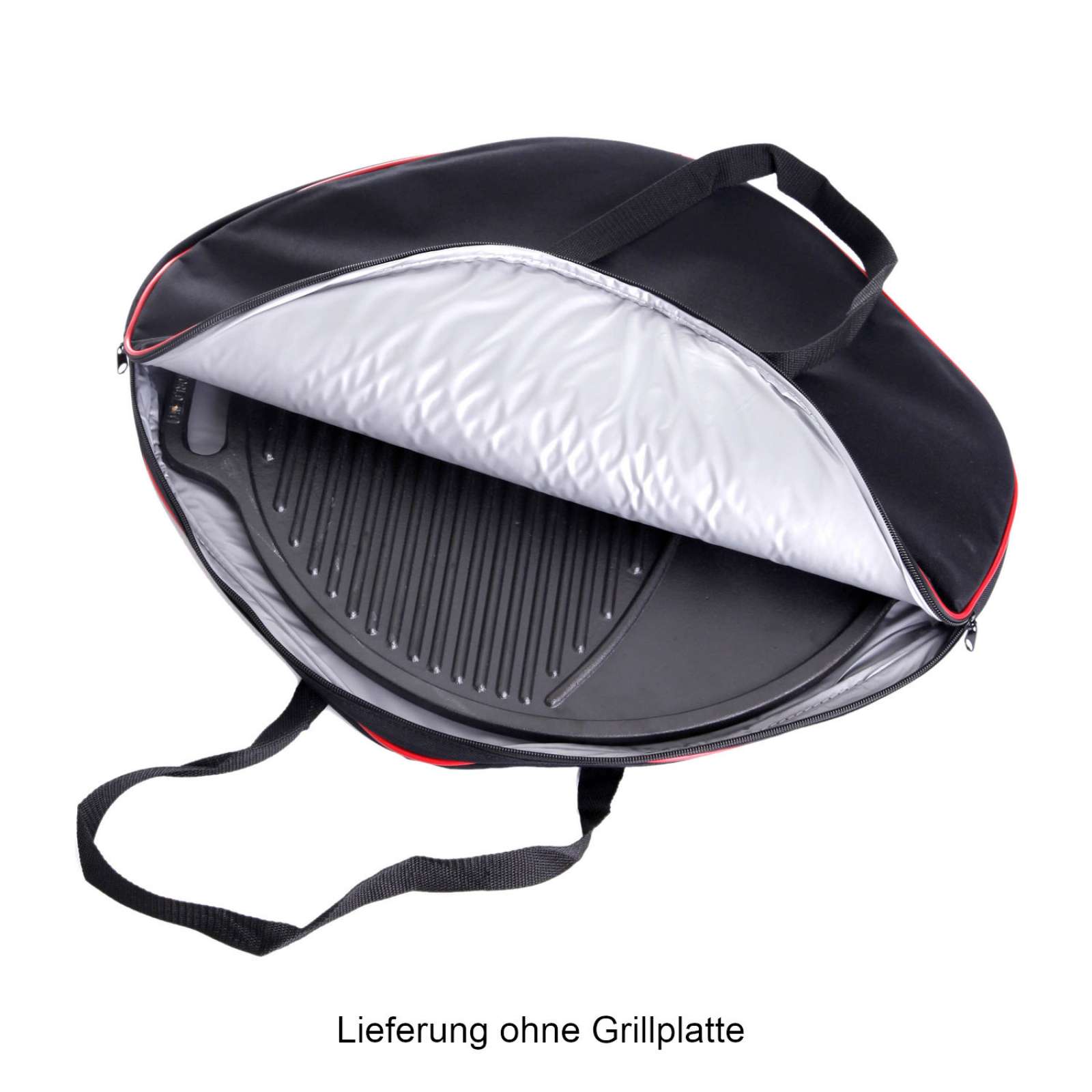 Gusseisenkuss® isolierte Tragetasche für Gussplatten bis Ø 55 cm Grillplattentasche Größe 3