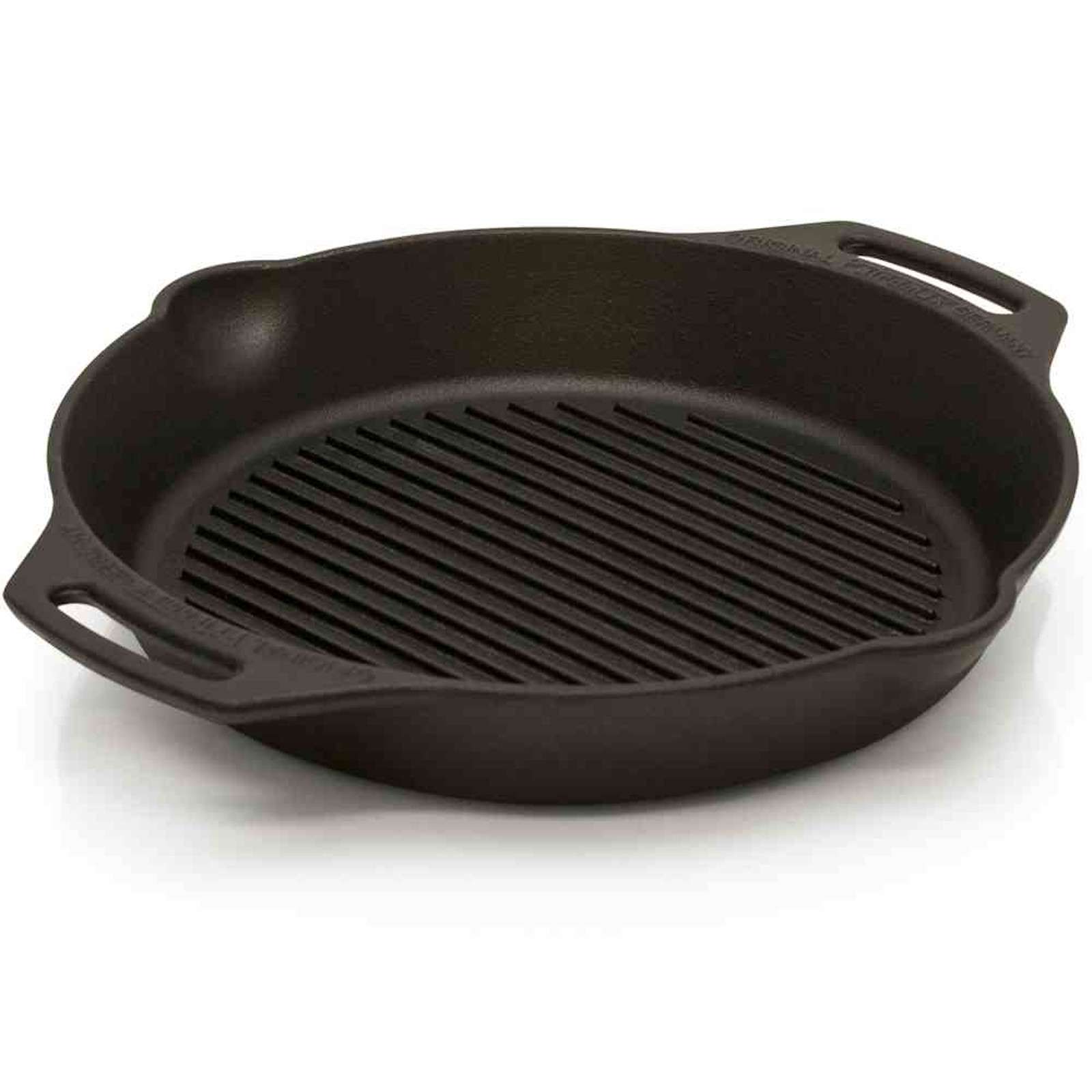 Petromax Grill-Feuerpfanne gp35h mit Henkeln Gusseisen Pfanne 3,5 Liter 35 cm