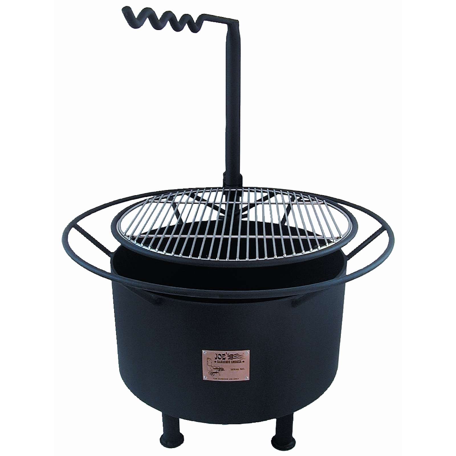 Rumo Barbeuqe JOEs Campfire 20 Zoll Feuerstelle mit Grillrost und Schwenkarm