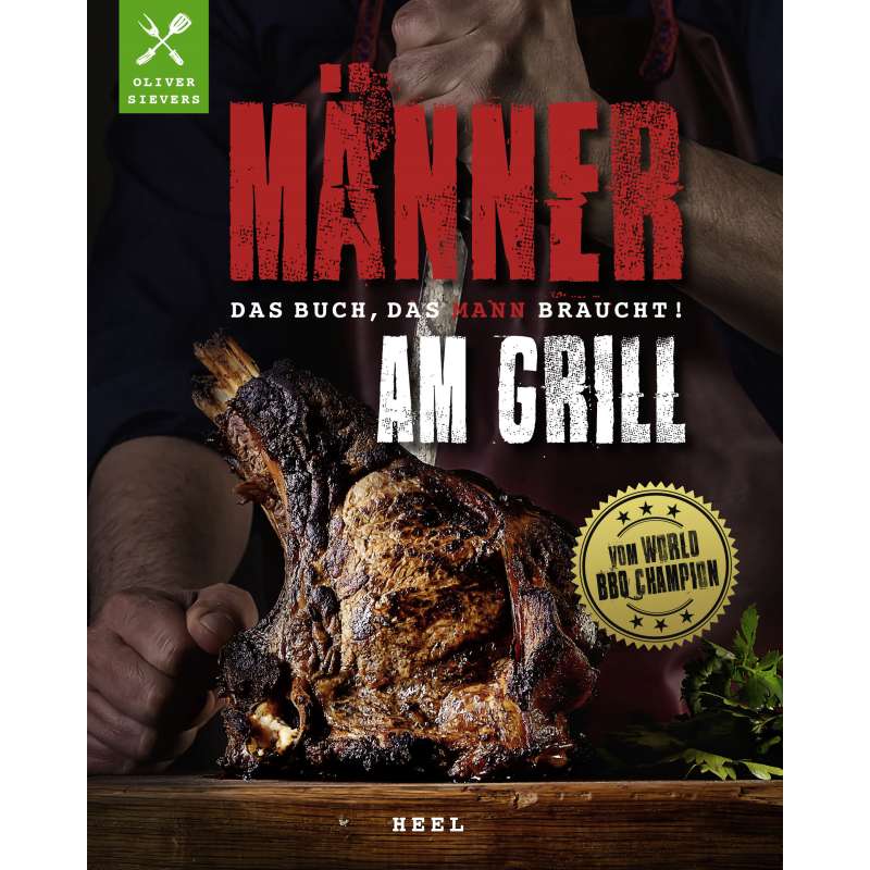Rumo Barbeque Männer am Grill Buch Grillbuch Hardcover 128 Seiten inkl. Steakmesser