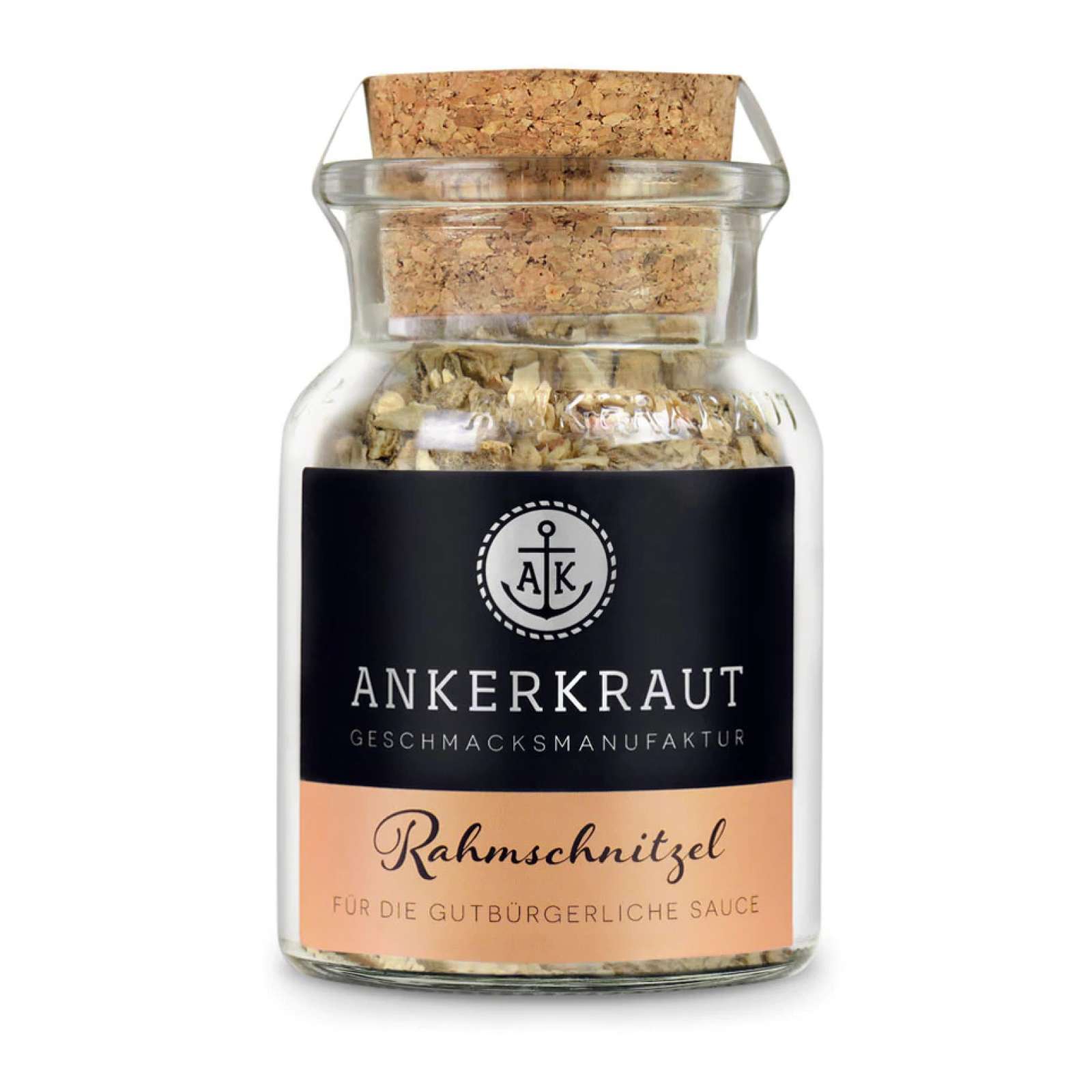 Ankerkraut Rahmschnitzel Gewürz Gewürzzubereitung für Rahmsauce im Korkenglas 75 g