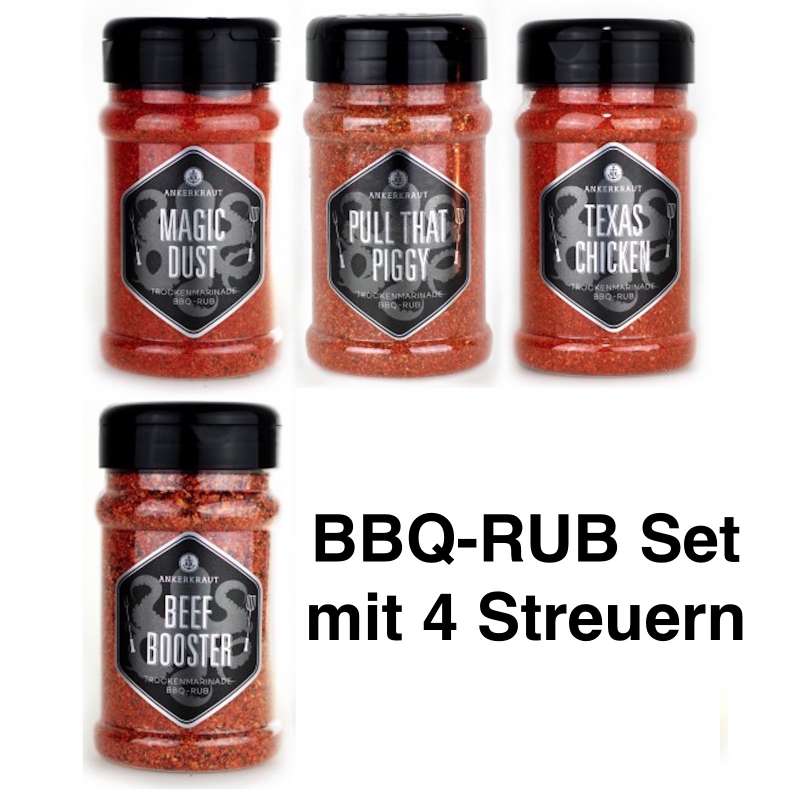 Ankerkraut 4er BBQ Rub Marinaden Set