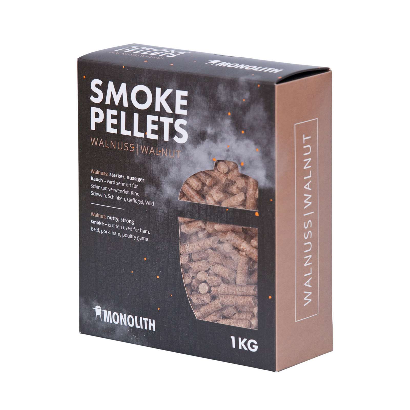 Monolith Smoke Pellets Grillpellets Räucherpellets Walnuss (Walnut) 1 kg 201106